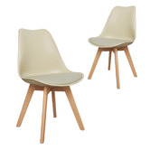 Modish Habitat Cassandra Beech Wood Dining Chairs