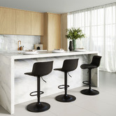 Modish Habitat Mira Vegan Leather Adjustable Barstools