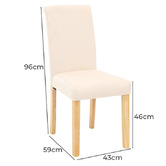 Modish Habitat Lena Pine Wood Dining Chairs