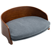 Modish Habitat Jisoo Walnut Wood Pet Sofa