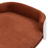 Modish Habitat White &amp; Brown Avery Large Corduroy Pet Sofa