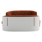 Modish Habitat White &amp; Brown Avery Large Corduroy Pet Sofa
