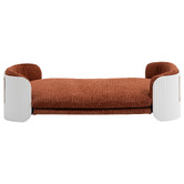 Modish Habitat White &amp; Brown Avery Large Corduroy Pet Sofa
