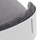 Modish Habitat White &amp; Grey Avery Medium Corduroy Pet Sofa