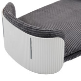Modish Habitat White &amp; Grey Avery Medium Corduroy Pet Sofa