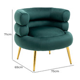 Shirley Lane Furniture Candice Velvet Accent Chair