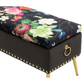 Shirley Lane Furniture Cristy Storage Ottoman Bench
