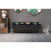 Shirley Lane Furniture Cristy Storage Ottoman Bench