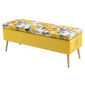 Shirley Lane Furniture Mille Storage Ottoman Bench
