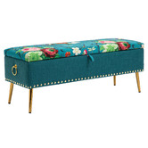Shirley Lane Furniture Daniella Storage Ottoman Bench