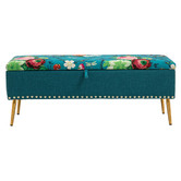 Shirley Lane Furniture Daniella Storage Ottoman Bench