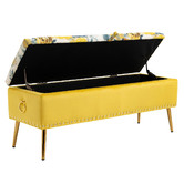 Shirley Lane Furniture Mille Storage Ottoman Bench