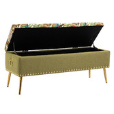 Shirley Lane Furniture Viance Storage Ottoman Bench