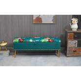 Shirley Lane Furniture Daniella Storage Ottoman Bench