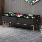 Shirley Lane Furniture Cristy Storage Ottoman Bench