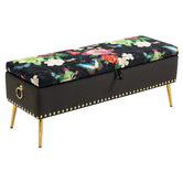 Shirley Lane Furniture Cristy Storage Ottoman Bench