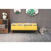Shirley Lane Furniture Mille Storage Ottoman Bench