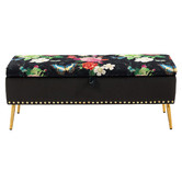 Shirley Lane Furniture Cristy Storage Ottoman Bench