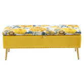 Shirley Lane Furniture Mille Storage Ottoman Bench