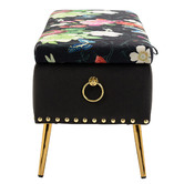 Shirley Lane Furniture Cristy Storage Ottoman Bench