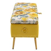 Shirley Lane Furniture Mille Storage Ottoman Bench