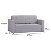 Shirley Lane Furniture Eliorre 3 Seater Sofa Bed