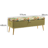 Shirley Lane Furniture Viance Storage Ottoman Bench