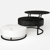 Shirley Lane Furniture 2 Piece Luisa Nesting Coffee Table Set