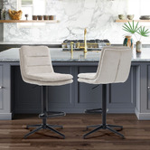 Shirley Lane Furniture Frank Adjustable Barstools