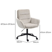 Shirley Lane Furniture Frank Upholstered Office Chair