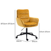 Shirley Lane Furniture Frank Upholstered Office Chair