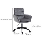 Shirley Lane Furniture Frank Upholstered Office Chair