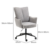 Shirley Lane Furniture Theo Chenille Office Chair