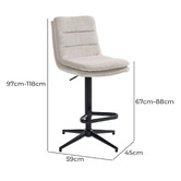 Shirley Lane Furniture Frank Adjustable Barstools