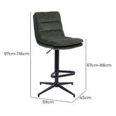Shirley Lane Furniture Frank Adjustable Barstools