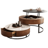 Shirley Lane Furniture 2 Piece Luisa Nesting Coffee Table Set