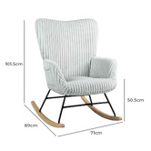 Shirley Lane Furniture Riley Upholstered Rocking Chair