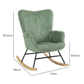 Shirley Lane Furniture Riley Upholstered Rocking Chair