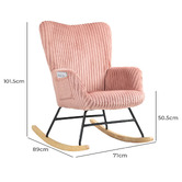 Shirley Lane Furniture Riley Upholstered Rocking Chair