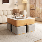 Shirley Lane Furniture 4 Seater Merritt Coffee Table &amp; Chair Set