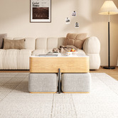 Shirley Lane Furniture 4 Seater Merritt Coffee Table &amp; Chair Set