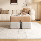 Shirley Lane Furniture 4 Seater Merritt Coffee Table &amp; Chair Set
