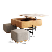 Shirley Lane Furniture 4 Seater Merritt Coffee Table &amp; Chair Set