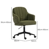 Shirley Lane Furniture Midland Upholstered Office Chair