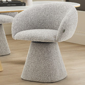 Shirley Lane Furniture Freya Upholstered Swivel Dining Chair