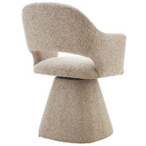 Shirley Lane Furniture Cali Upholstered Swivel Dining Chair