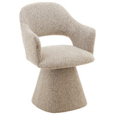 Shirley Lane Furniture Cali Upholstered Swivel Dining Chair