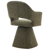 Shirley Lane Furniture Cali Upholstered Swivel Dining Chair