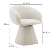 Shirley Lane Furniture Freya Upholstered Swivel Dining Chair