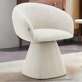 Shirley Lane Furniture Freya Upholstered Swivel Dining Chair